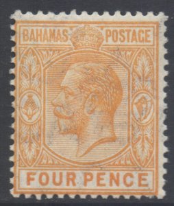 Bahamas Scott 52 - SG85, 1912 George V 4d MH*