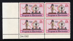 Album Treasures U S Scott # C86  11c  Electronics Progress Plate Block of 4 MNH