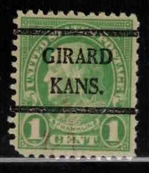 US Bureau Precancels: KS: Girard; #632-42; 1¢ 1926-31; PSS CV $10