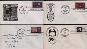 US First Day and Commemorative Covers #926, 946, 949, 1431