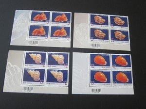 Taiwan Sc 3768-3771 Taiwan Seahells Block set MNH