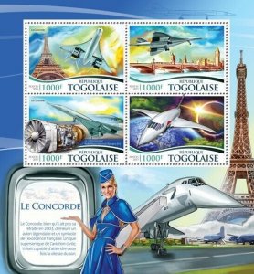 2015 TOGO MNH. CONCORDE   |  Y&T Code: 4600-4603  |  Michel Code: 6804-6807