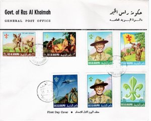 Ras Al Khaima 1967 Mi 188-94 FDC-3