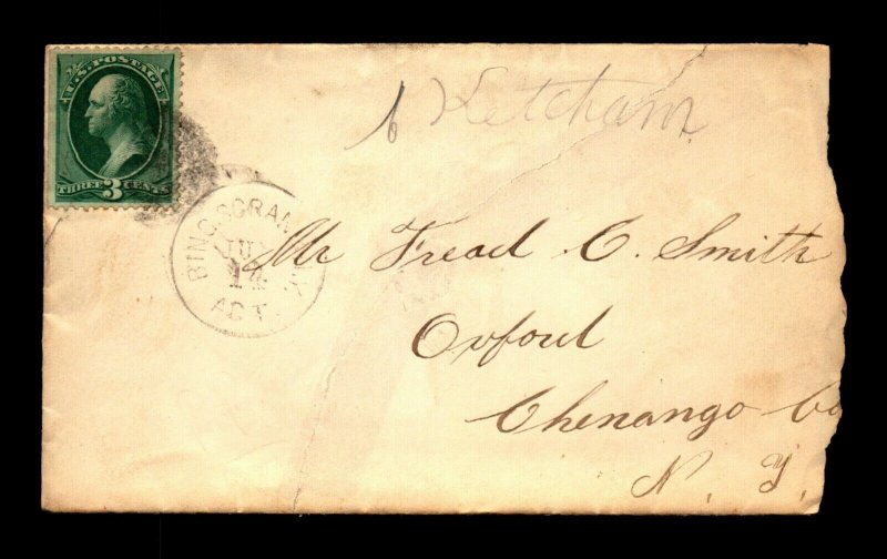 1877 Binghamton Scranton & NY Agent RPO w/ Letter 175-D-1 - L21679