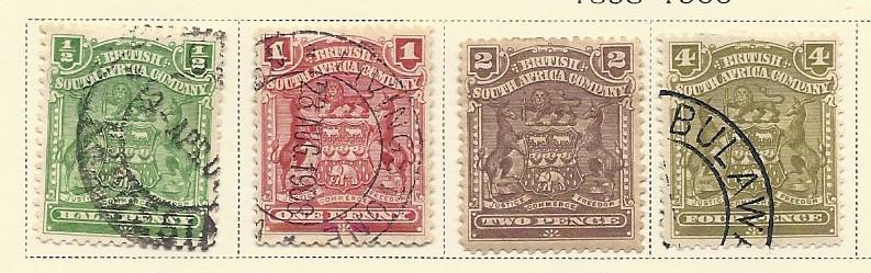  Rhodesia # 59-61 & 64 (U&M) CV $6.95