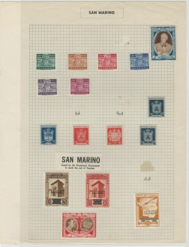 San Marino Stamps Ref: R6274 