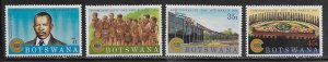 Botswana Scott #'s 325 - 328 MH