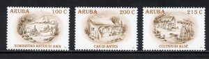 Aruba 338-40  MNH,  Aruba in the Past Set from 2008.