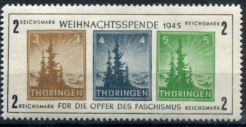 Germany Allied Occ. Thueringa Sc.#  Block 1 MNH