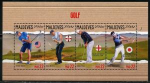 MALDIVES 2018 GOLF JORDAN SPIETH,RORY  McILROY,JUSTIN  ROSE & MATSUYAMA  MINT NH