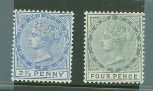 Dominica #21-22 Unused Multiple (Queen)