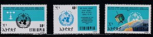 Ethiopia # 661-663, Meteorological Cooperation Centennial, Mint NH, 1/2 Cat.