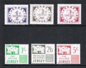 Great Britain Jersey 1969 Sc J1-J6 MNH