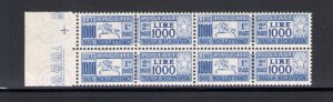 1954 Italy - Republic, Lire 1000 Postal Packages, Horse, Cilio Rarity Certificat