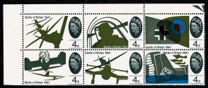 GB 1965 Battle of Britain 4d (ord).  Listed variety Stuka retouch SG Spec. ...