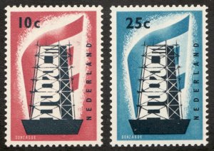 1956 Netherlands Nederland Sc #368-69 Europa 10¢ 25¢ - MNH stamps Cv$25.75