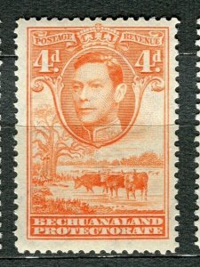BECHUANALAND; 1938 early GVI issue fine Mint hinged 4d. value