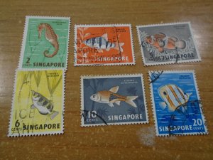 Singapore  #  53-58  used