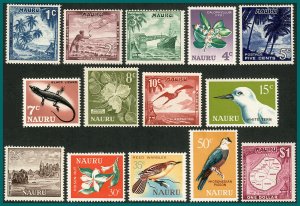 Nauru 1966 Pictorial Definitives, mint #58-71,SG66-SG79