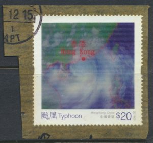 Hong Kong  Weather  SG MS 1863 Lenticular $20   Used  / FU   see detail and scan