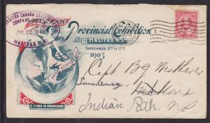 Canada Sc 90 on 1903 Halifax Provincial Exhibition Cover, commercial usage