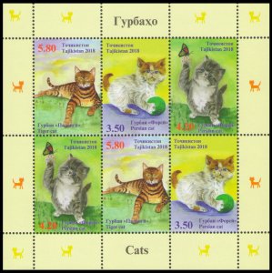 2018 Tajikistan 803-805KL Cats