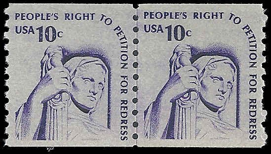 US - #1617 - Joint Line Pair -  MNH - SCV-1.00