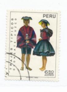 Peru 1972  Scott C347 used - 6.50s, Regional costumes, Ocongate Cuzco