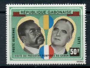 Gabon 1971 Visit of Pres. Pompidou MUH