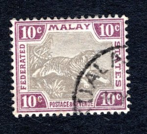 Federation of Malaya SC #31   F/VF, Used, CV $6.00 .....  3700023