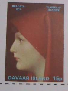 DAVAAR ISLAND STAMPS-1972- FAMOUS PAINTING-MNH-S/S SHEET VF VERY FINE