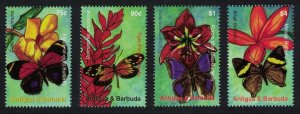 Antigua and Barbuda Butterflies Flowers 4v 2007 MNH SG#4078-4081
