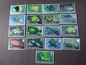 BRITISH VIRGIN ISLANDS # 284-300-MINT/NEVER HINGED-COMPLETE SET--QEII--1975