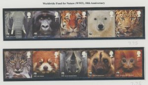 Great Britain #2883-2892 Mint (NH) Single (Complete Set) (Wildlife) (Wwf)