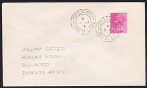 GB SCOTLAND 1971 cover BREASCLETE / ISLE OF LEWIS  cds.....................A8943