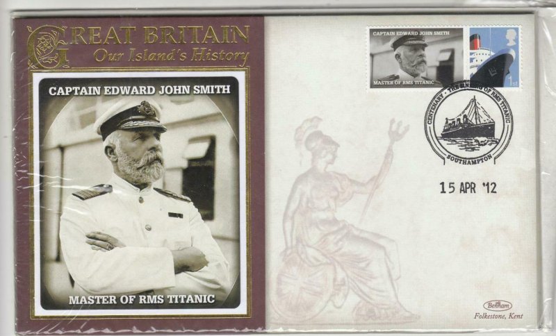 GB OUR ISLANDS HERITAGE CAPT EDWARD JOHN SMITH MASTER OF TITANIC BENHAM COVER