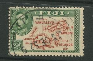 Fiji - Scott 134 - KGVI - Definitive - 1941 - Used - Single 2.1/2p - Stamp