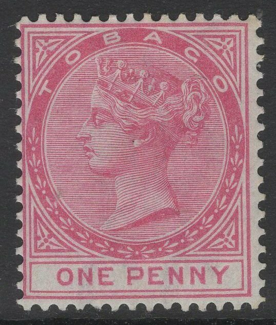 TOBAGO SG1 1879 1d ROSE MTD MINT