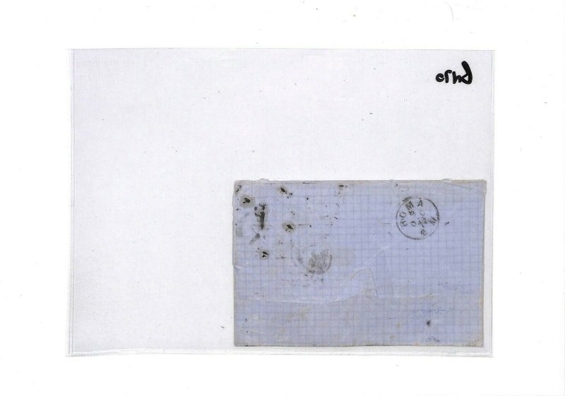 GB SG.123 Cover 6d Pale Buff Plate 11 USED IRELAND Belfast Duplex Cat £250+ BN70