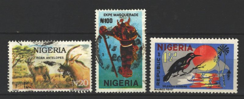 COLLECTION LOT # 3510 NIGERIA 3 STAMPS 1965+ CV+$20