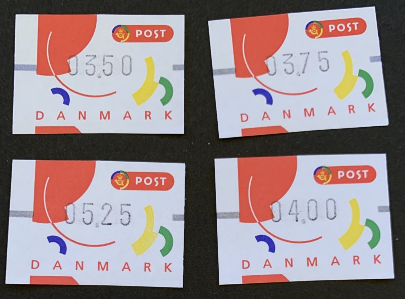 Denmark 1995 Mi L2 MNH. Arc, ATM 4 values