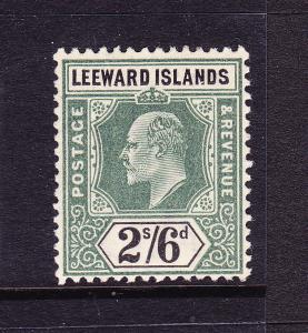 LEEWARD ISLANDS 1902  2/6d  KEVII  MLH  SG 27