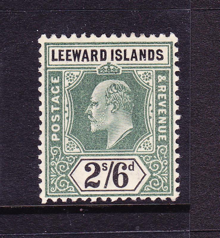 LEEWARD ISLANDS 1902  2/6d  KEVII  MLH  SG 27