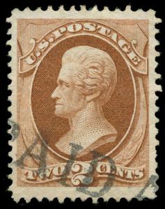 momen: US Stamps #146 Used PAID ALL Cancel XF Jumbo