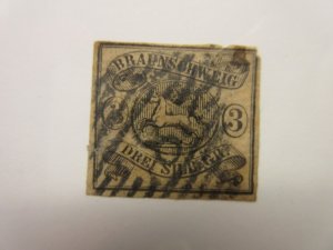 German States BRUNSWICK Scott 10 USED (1 of 2) Lot11 Cat $80