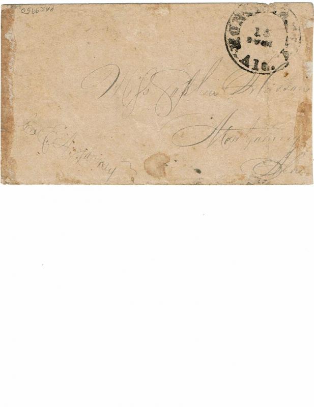 CSA Scott #8 VF-On cover. SCV - $1,500.00