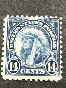 Scott #695 American Indian 14¢ Perf 11 x 10 1/2 (1931) MLH