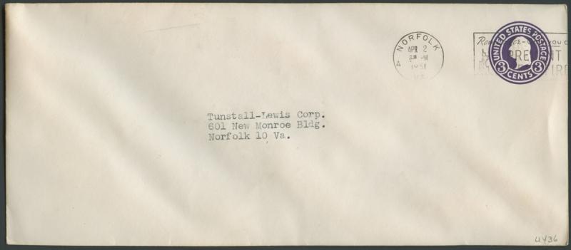 United States, Virginia, Postal Stationery