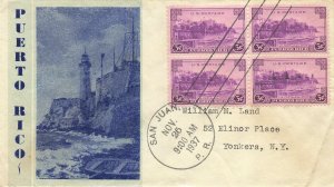 801 3c PUERTO RICO - FDC #13