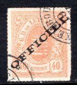 Luxembourg #O9  Used  VF  CV $240.00  ...   3600636